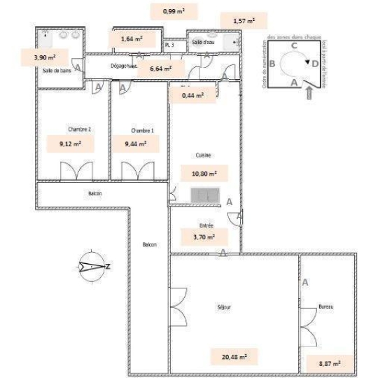  Annonces VINCENNES : Appartement | COURBEVOIE (92400) | 77 m2 | 400 000 € 