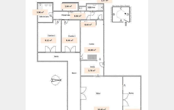 Annonces VINCENNES : Appartement | COURBEVOIE (92400) | 77 m2 | 400 000 € 